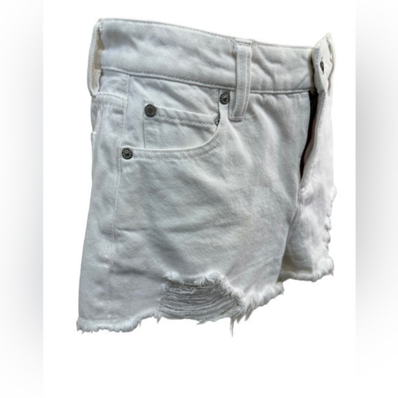 Alice + Olivia White Jean Shorts - Picture 11 of 12